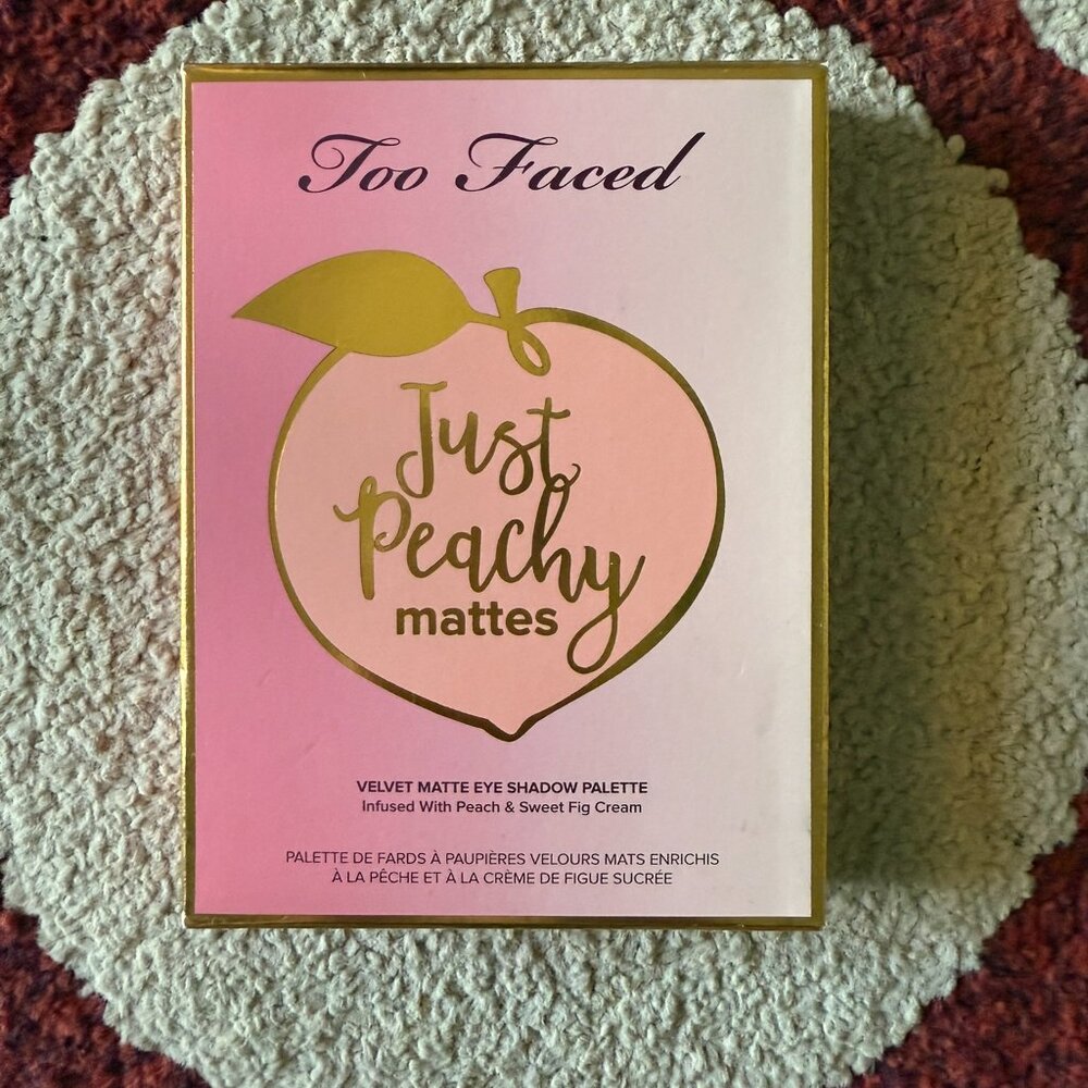 Too Faced Just Peachy Mattes Eyeshadow Palette - Brand New - Discontinued